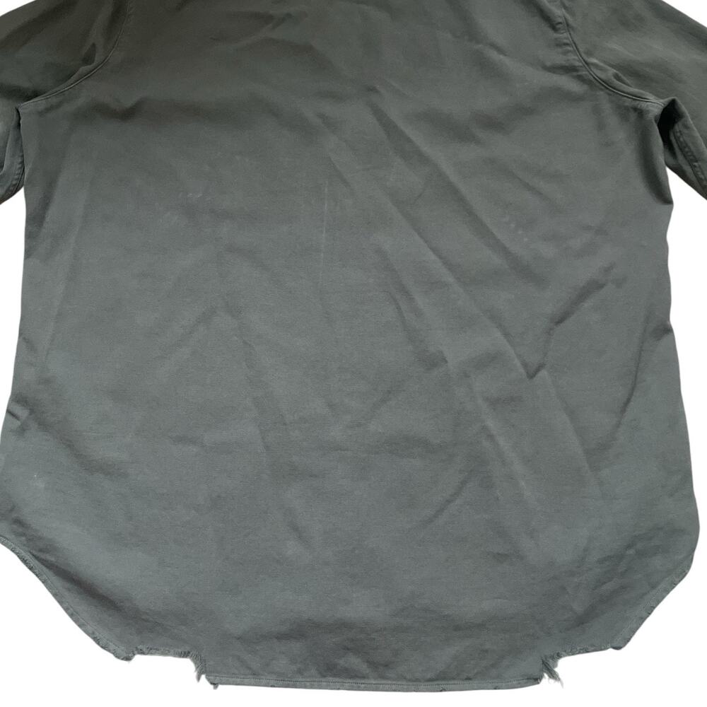 Frank & Eileen “Eileen” Famous Denim Shirt Distressed Button Up Gray Med - Picture 7 of 10